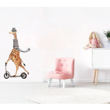  Aranyos falmatrica gyerekszobába - rollerező zsiráf tapéta, díszléc és más dekoráció
