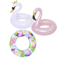  Aranyos flamingós/hattyús úszógumi, 55/90 cm úszógumi, karúszó