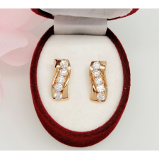  Aranyozott antiallergén fülbevaló, 15 mm fülbevaló