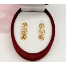  Aranyozott antiallergén fülbevaló, 16 mm fülbevaló