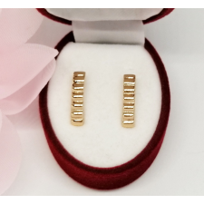 Aranyozott antiallergén fülbevaló, 17 mm fülbevaló