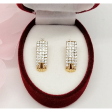 Aranyozott antiallergén fülbevaló, 17 mm fülbevaló