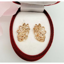 Aranyozott antiallergén fülbevaló, 20 mm fülbevaló