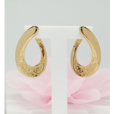  Aranyozott antiallergén fülbevaló, 3,2 cm fülbevaló