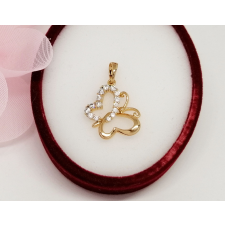Aranyozott antiallergén gyermek medál, 27 mm medál