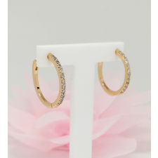  Aranyozott antiallergén karika fülbevaló, 18 mm fülbevaló