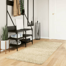  Aranyszínű hosszú szálú bozontos modern szőnyeg 80 x 200 cm lakástextília