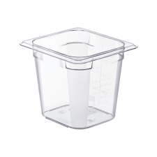 Araven GN Gasztroedény 1/6, polikarbonát, mélység: 150 mm, tartalom: 2,3 L konyhai eszköz