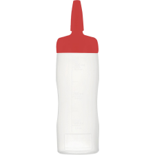 Araven Nyomópalack, LDPE, ø: 70 mm, Magasság: 193 mm, Tartalom: 0,35 L, piros konyhai eszköz