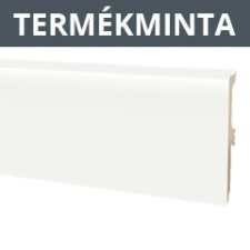 ARBITON Termékminta: Vigo 8 cm-es parkettaszegélyléc gumi szegélyes, vízálló: Fehér laminált parketta