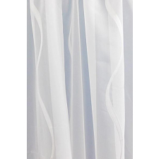 Arbona Fehér voila kész függöny fehér nyírt mintával Hullám 180x300cm lakástextília