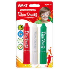  Arcfesték piros-fehér-zöld színben jelmez