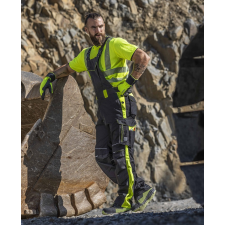 Ardon Mellesnadrág - H6434 Neon (fekete/sárga, 64-66/3XL) munkaruha