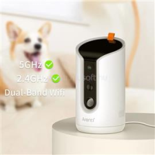 Arenti Kisállat kamera - PETCAM1T (3MP, jutalomfalat-adagoló, Wifi, microSD, mikrofon, hangszóró) (PETCAM1T) megfigyelő kamera
