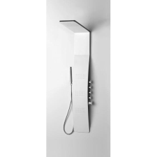 Arezzo design ASPEN termosztátos zuhanypanel matt fehér fürdőkellék