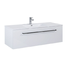  AREZZO DESIGN CARMEL 120CM-ES ALSÓSZEKRÉNY 1 FIÓKKAL MAGASFÉNYŰ FEHÉR AR-166934 fürdőszoba bútor