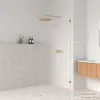 Arezzo design CLEAR 90x200 cm-es zuhanyfal bordázott biztonsági üvegből, rögzítő profil nélkül, AR-AS290200