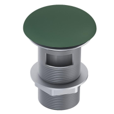 Arezzo design Click Clack fém túlfolyós leeresztőszelep, matt zöld szaniter