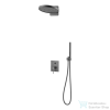 Arezzo design ELEGANT Falsík alatti zuhanyrendszer falon belüli egységgel, gun metal AR-2095GM