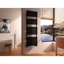 Arezzo design FLAT BLACK 500x1500 törölközőszárítós radiátor fűtőtest, radiátor
