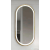 Arezzo design LED ovális okos tükör, szálcsiszolt arany AR-3056