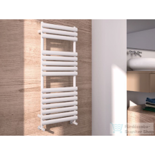 Arezzo design MOON WHITE 1190x500 törölközőszárító radiátor, fehér AR-M12050W fűtőtest, radiátor