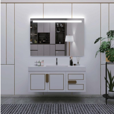Arezzo design páramentes tükör LED világítással 100x70 cm fürdőszoba bútor
