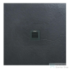 Arezzo design SOLIDSoft zuhanytálca 90x90 cm, ANTRACIT színazonos lefolyóval AR-9090A