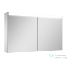 Arezzo design Tükrös szekrény 120 cm, 2 ajtó + TECHNOBOX+ LED PANEL, AR-168927 fürdőszoba bútor