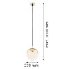 Argon Argon LIVIA 4029 Függőlámpa 1x15W/E27 IP44