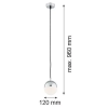 Argon Argon LIVIA 4032 Függőlámpa 1x7W/E14 IP44