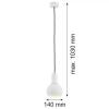 Argon Argon SINES 4215 Függőlámpa 1x15W/E27 IP20