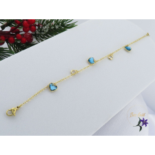  Ari antiallergén kristályköves elegáns karkötő-14K karkötő