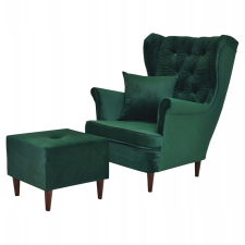  ARI PRINT szárnyas szék lábtartóval, Scandinavian Family Furniture pünkösdi rózsa bútor