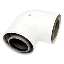  Ariston koncentrikus könyök 90° idom PPs/alu 80/125mm hűtés, fűtés szerelvény