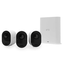 Arlo Ultra 2 kültéri biztonsági kamera szett, 4K, 3 db kamera + bázisállomás, fehér (VMS5340-200EUS) megfigyelő kamera