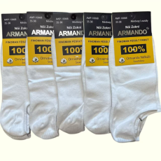 ARMANDO Női Bokazokni feher 5 par