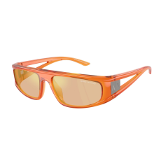 armani exchange AX4159SU 83867J Shiny Transparent Orange Dark Orange Mirror Gold napszemüveg
