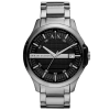  Armani Exchange férfi kvarc karóra 46 mm, fekete számlap, acélcsat, 5 ATM, dobozzal