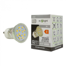  Żarówka LED Reflektor GU11 GU10 3W 270lm 4000K Neutralna Ecolight világítás
