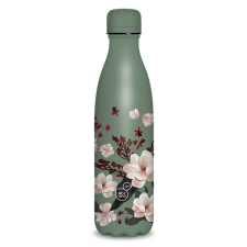Ars Una Ars Una 500 ml-es Flowery Pink 24 (5375) duplafalú fémkulacs kulacs, kulacstartó