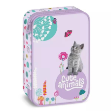 Ars Una Cute Animals: Cica mintás többszintes tolltartó, töltetlen tolltartó