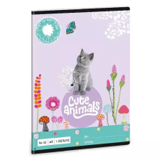 Ars Una Cute Animals: Cica mintás vonalas füzet - 1. osztályos, 14-32, A5 füzet