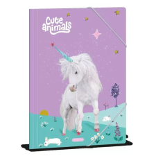 Ars Una Cute Animals: Unikornis mintás gumis mappa - A4 mappa