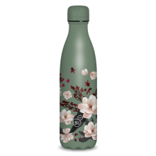 Ars Una duplafalú fémkulacs-500 ml - Flowery pink kulacs, kulacstartó