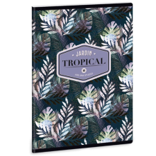 Ars Una : Floral Palm Leaf négyzethálós füzet A/5 40lapos füzet