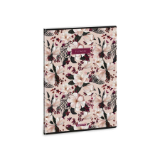 Ars Una : Flowery Pink extra kapcsos kockás füzet A/4 füzet