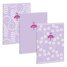 Ars Una Füzet ARS UNA A/4 40 lapos Extra kapcsos kockás  Soft Touch Purple Spring füzet