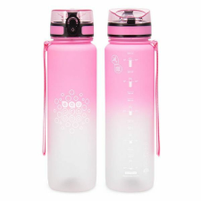 Ars Una Motivációs BPA mentes kulacs - 1000 ml - matt rózsaszín átmenetes kulacs, kulacstartó