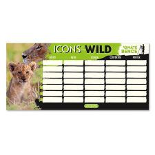 Ars Una Órarend ARS UNA egylapos kétoldalas Icons of the Wild-Lions órarend